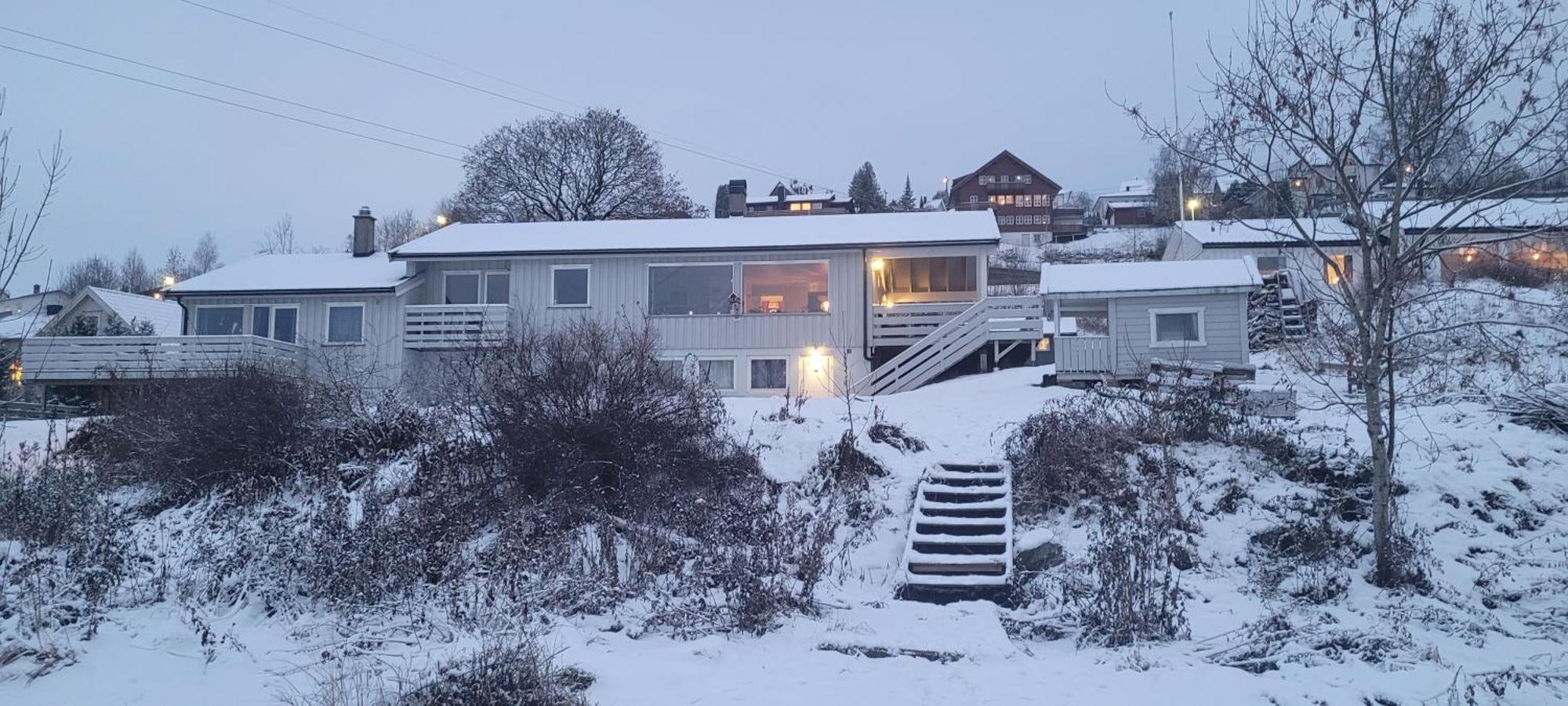 Hus Ved Lillestrom By Villa Bagian luar foto